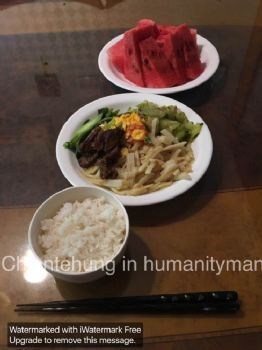 簞食瓢飲在陋巷 simple food with rice